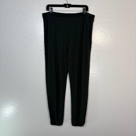 Sympli Pants Womens 16 Green Pull On Tapered Stretch Ankle Elastic Waist Canada - Picture 5 of 8